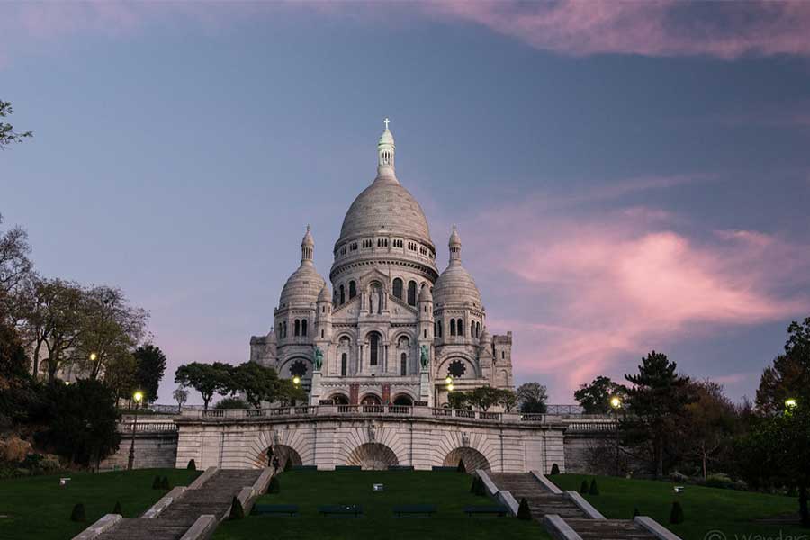 Moulin Rouge and Sacre Coeur