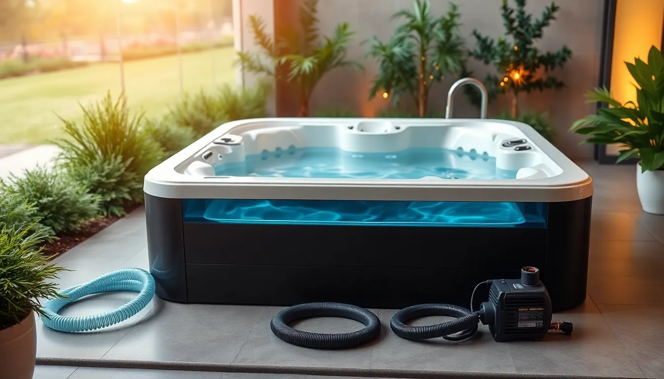 how to drain jacuzzi hot tub