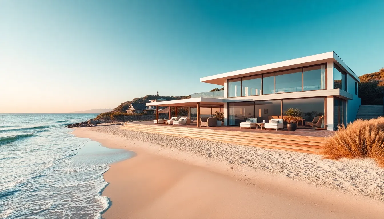 beach front house